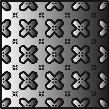 Pattern on metal. Abstract metallic background. Wallpaper with repeat pattern.のイラスト素材