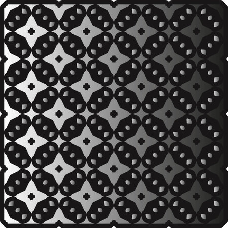 Pattern on metal. Abstract metallic background. Wallpaper with repeat pattern.のイラスト素材