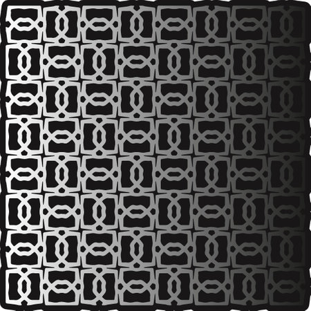 Pattern on metal. Abstract metallic background. Wallpaper with repeat pattern.のイラスト素材