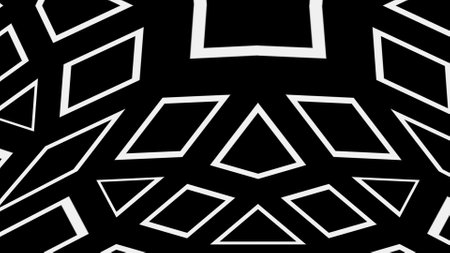 Black and white pattern.Abstract wallpaper 4k.Background pattern for video.の写真素材