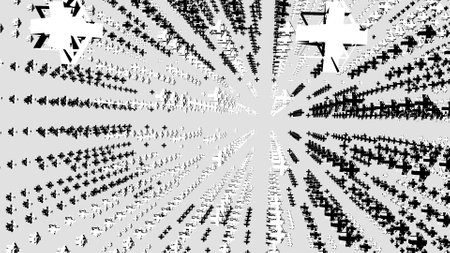 Black and white pattern.Abstract wallpaper 4k.Background pattern for video.の写真素材