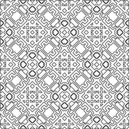 Linear pattern. Digital design.Black and white pattern for web page, textures, card, poster, fabric, textile. Linear Wallpaper Image. Repeating ornament.のイラスト素材