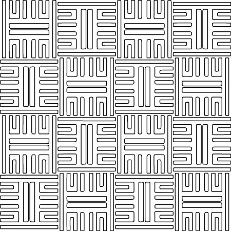 Linear pattern. Digital design.Black and white pattern for web page, textures, card, poster, fabric, textile. Linear Wallpaper Image. Repeating ornament.のイラスト素材