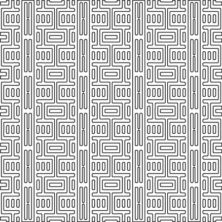 Linear pattern. Digital design.Black and white pattern for web page, textures, card, poster, fabric, textile. Linear Wallpaper Image. Repeating ornament.のイラスト素材