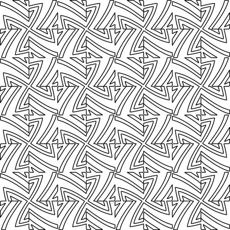 Linear pattern. Digital design.Black and white pattern for web page, textures, card, poster, fabric, textile. Linear Wallpaper Image. Repeating ornament.のイラスト素材