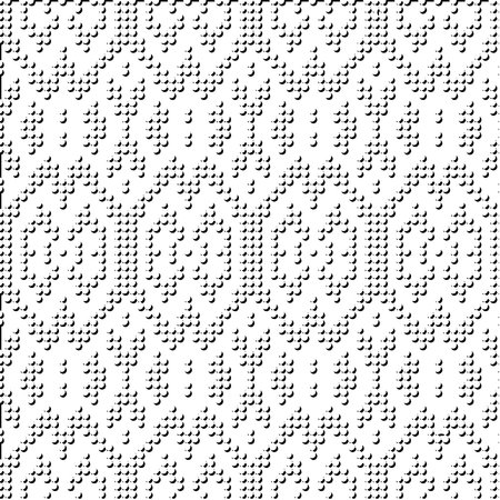 3d relief tiles.Vector pattern with symmetrical elements. Modern stylish abstract texture. Repeating tiles from striped elements. Black and white pattern.のイラスト素材