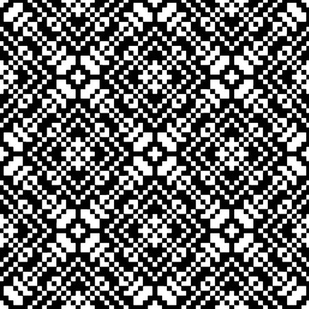 Abstract texture for fabric print, card, table cloth, furniture, banner, cover, invitation, decoration, wrapping.Seamless repeating pattern. Black and white color.Carpet pattern texture.のイラスト素材