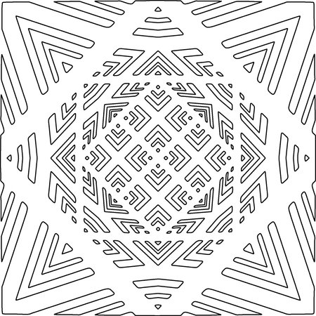 Linear pattern. Digital design.Black and white pattern for web page, textures, card, poster, fabric, textile. Linear Wallpaper Image.Repeating ornament.のイラスト素材