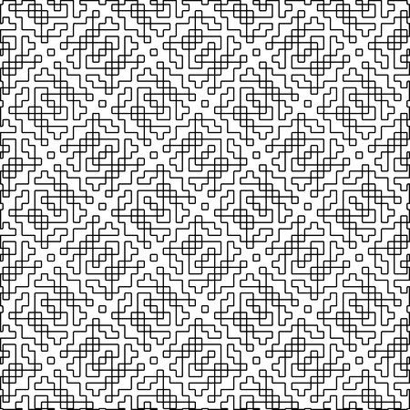 Linear pattern. Digital design.Black and white pattern for web page, textures, card, poster, fabric, textile. Linear Wallpaper Image.Repeating ornament.のイラスト素材