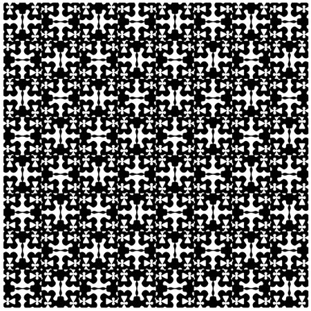 Abstract texture for fabric print, card, table cloth, furniture, banner, cover, invitation, decoration, wrapping.Seamless repeating pattern. Black and white color.Carpet pattern texture.のイラスト素材