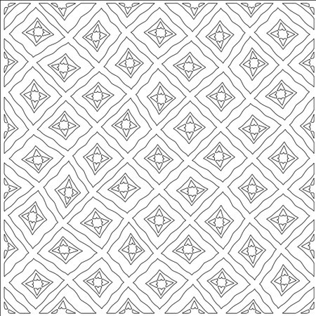 Linear pattern. Digital design.Black and white pattern for web page, textures, card, poster, fabric, textile. Linear Wallpaper Image. Repeating ornament.のイラスト素材