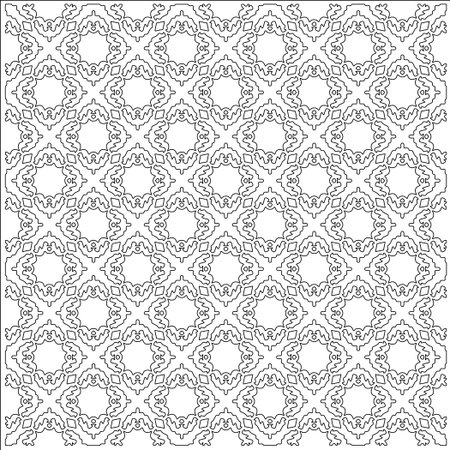 Linear pattern. Digital design.Black and white pattern for web page, textures, card, poster, fabric, textile. Linear Wallpaper Image. Repeating ornament.のイラスト素材