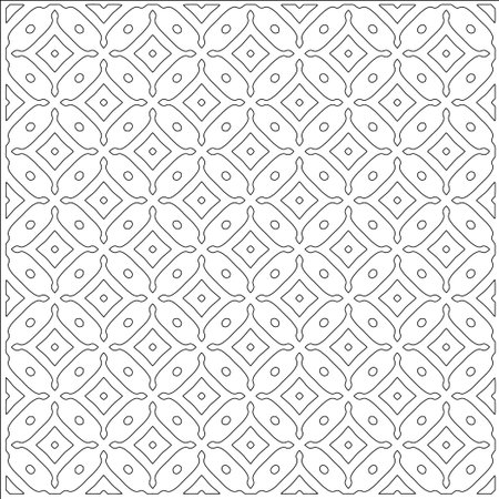Linear pattern. Digital design.Black and white pattern for web page, textures, card, poster, fabric, textile. Linear Wallpaper Image. Repeating ornament.のイラスト素材