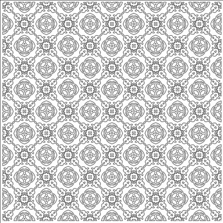Linear pattern. Digital design.Black and white pattern for web page, textures, card, poster, fabric, textile. Linear Wallpaper Image. Repeating ornament.のイラスト素材