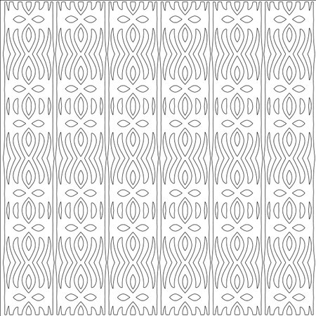 Linear pattern. Digital design.Black and white pattern for web page, textures, card, poster, fabric, textile. Linear Wallpaper Image. Repeating ornament.のイラスト素材