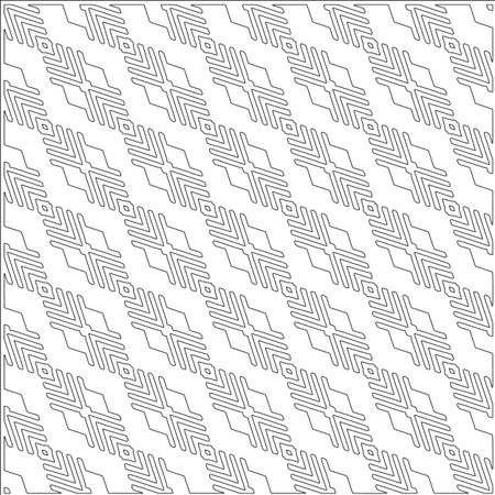 Linear pattern. Digital design.Black and white pattern for web page, textures, card, poster, fabric, textile. Linear Wallpaper Image. Repeating ornament.のイラスト素材