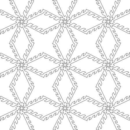 Line patterns. Digital design.Black and white pattern for web page, textures, card, poster, fabric, textile. Linear Wallpaper Image.のイラスト素材