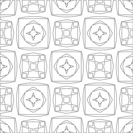 Line patterns. Digital design.Black and white pattern for web page, textures, card, poster, fabric, textile. Linear Wallpaper Image.のイラスト素材