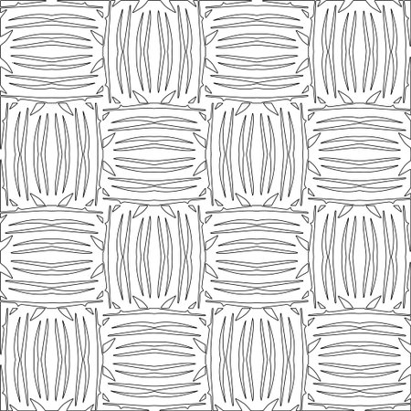 Line patterns. Digital design.Black and white pattern for web page, textures, card, poster, fabric, textile. Linear Wallpaper Image.のイラスト素材