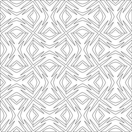 Line patterns. Digital design.Black and white pattern for web page, textures, card, poster, fabric, textile. Linear Wallpaper Image.のイラスト素材