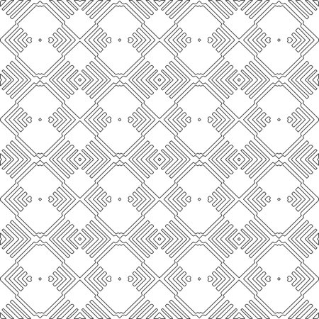 Line patterns. Digital design.Black and white pattern for web page, textures, card, poster, fabric, textile. Linear Wallpaper Image.のイラスト素材