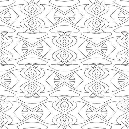 Line patterns. Digital design.Black and white pattern for web page, textures, card, poster, fabric, textile. Linear Wallpaper Image.のイラスト素材