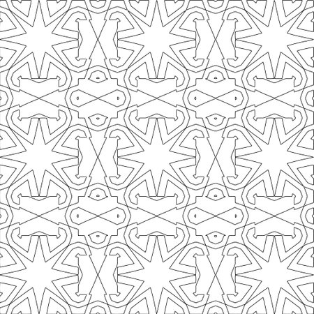 Line patterns. Digital design.Black and white pattern for web page, textures, card, poster, fabric, textile. Linear Wallpaper Image.のイラスト素材