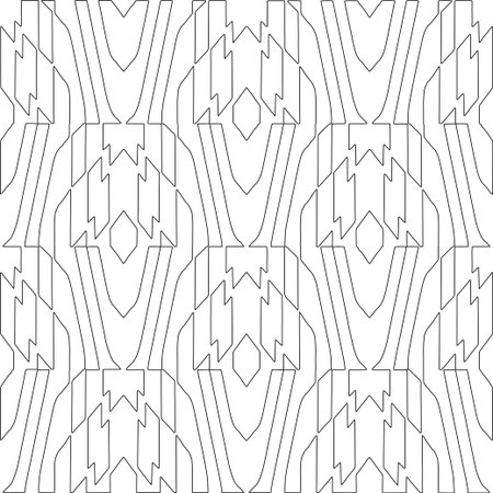 Line patterns. Digital design.Black and white pattern for web page, textures, card, poster, fabric, textile. Linear Wallpaper Image.のイラスト素材