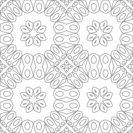 Line patterns. Digital design.Black and white pattern for web page, textures, card, poster, fabric, textile. Linear Wallpaper Image.のイラスト素材