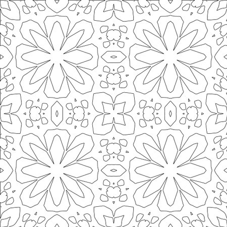 Line patterns. Digital design.Black and white pattern for web page, textures, card, poster, fabric, textile. Linear Wallpaper Image.のイラスト素材