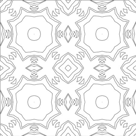Line patterns. Digital design.Black and white pattern for web page, textures, card, poster, fabric, textile. Linear Wallpaper Image.のイラスト素材