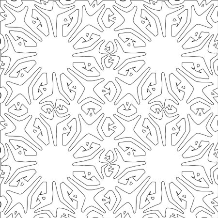 Line patterns. Digital design.Black and white pattern for web page, textures, card, poster, fabric, textile. Linear Wallpaper Image.のイラスト素材