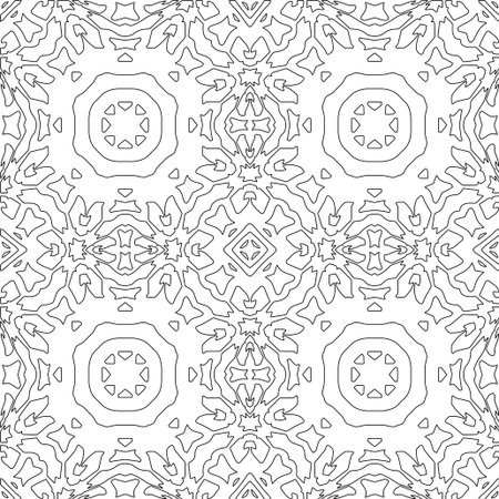 Line patterns. Digital design.Black and white pattern for web page, textures, card, poster, fabric, textile. Linear Wallpaper Image.のイラスト素材