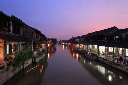 Xitang night sceneのeditorial素材