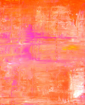 Pink and Orange Abstract Artの写真素材