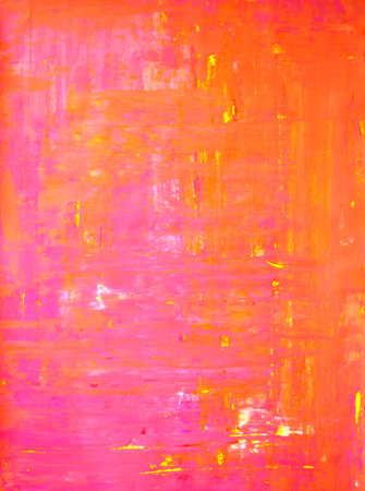 Pink and Orange Abstract Artの写真素材