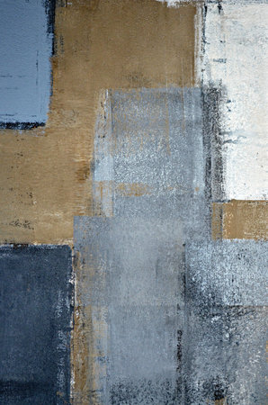 Grey and Brown Abstract Art Paintingの写真素材