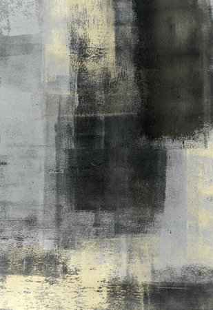 Ivory and Grey Abstract Art Paintingの写真素材