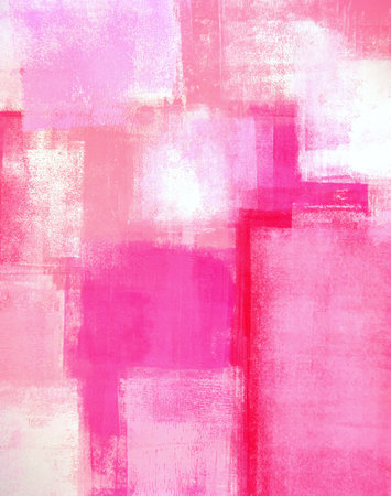 Pink Abstract Art Paintingの写真素材