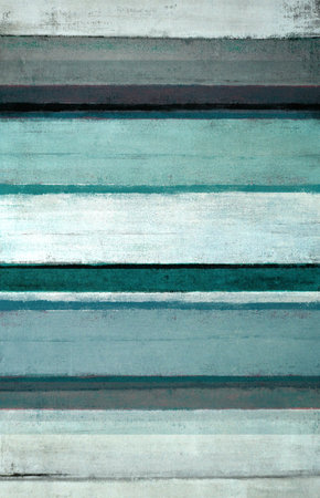 Teal and Grey Abstract Art Paintingの写真素材