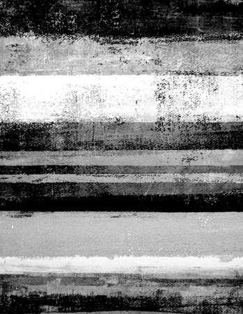 Black and White Abstract Art Paintingの写真素材
