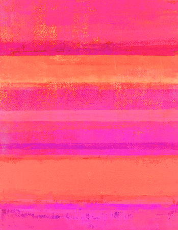 Pink and Orange Abstract Art Paintingの写真素材