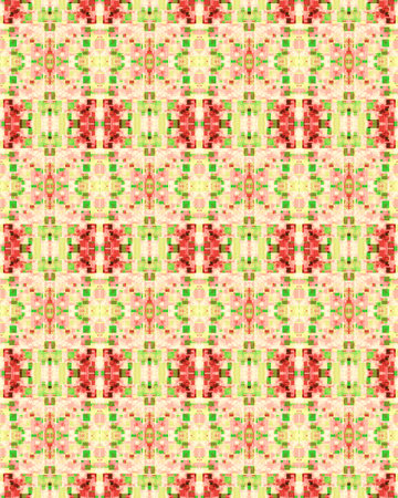 Red and Green Patternの写真素材