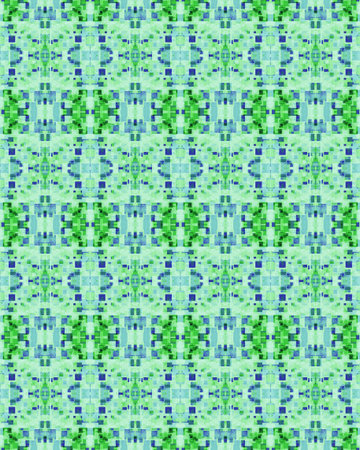 Green and Blue Patternの写真素材