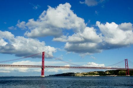 Lisbon's main bridgeの写真素材