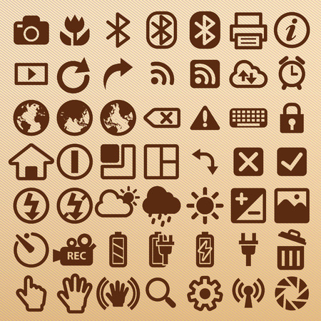 Camera symbols EPS10 vectorのイラスト素材