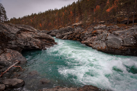 White water river in the mountains