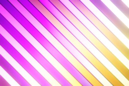abstract background with pink and yellow stripesの写真素材