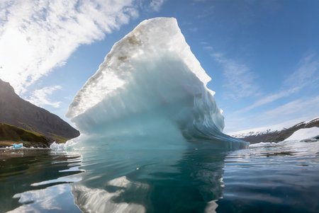 Iceberg in the Jokulsarlon glacier lagoon, Iceland