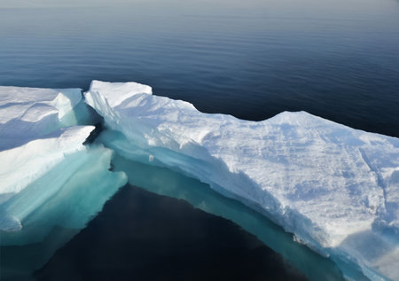 Icebergs in the ocean. Icebergs in the ocean.